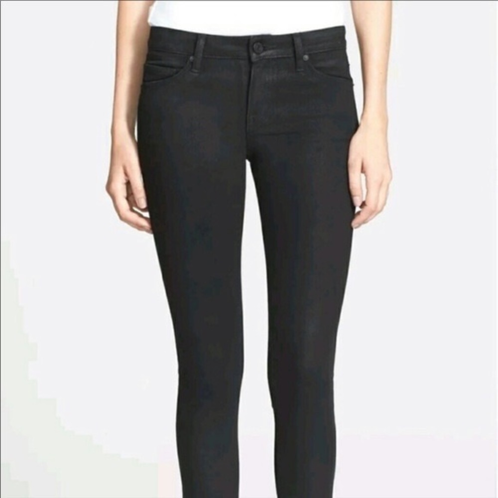 NEW with tags Joie mid rise skinny coated black jeans
